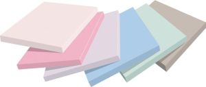 Post-it Super Sticky notes Soulful, 90 feuilles, ft 76 x 76 mm, couleurs assorties, paquet de 6 blocs,
