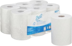 Scott essuie-mains Slimrol, 1 plis, 165 m par rouleau, paquet de 6 rouleaux