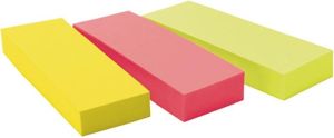 Post-it notes markers, ft 25 x 76 mm, blister met 3 x 100 vel, geassorteerde kleuren