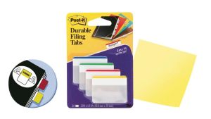 Post-it Index Strong, ft 50,8 x 38 mm, voor ordners, set van 24 tabs, 4 kleuren, 6 tabs per kleur