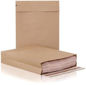 e-Green enveloppen met blokbodem, ft 400 x 500 x 100 + 100 mm, doos van 100 stuks