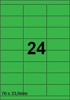 DBS étiquettes 70 x 33,9 mm, 24 parfeuil