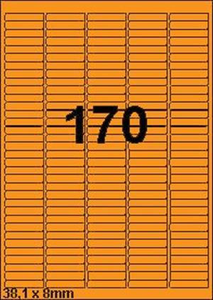 DBS étiquettes 38,1 x 8 mm, 175/feuille,