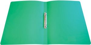 Alpha classeur &agrave; anneaux, pour ft A4, en PP, 2 anneaux de 16 mm, vert