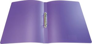 Alpha classeur &agrave; anneaux, pour ft A4, en PP, 2 anneaux de 16 mm, violet