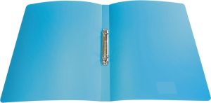 Alpha classeur &agrave; anneaux, pour ft A4, en PP, 2 anneaux de 16 mm, turqouise