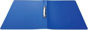 Alpha classeur &agrave; anneaux, pour ft A4, en PP, 2 anneaux de 25 mm, bleu