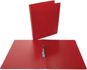 Alpha classeur &agrave; anneaux, pour ft A4, en PP, 2 anneaux de 25 mm, rouge