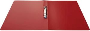 Alpha classeur &agrave; anneaux, pour ft A4, en PP, 2 anneaux de 25 mm, rouge