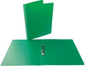 Alpha classeur &agrave; anneaux, pour ft A4, en PP, 2 anneaux de 25 mm, vert