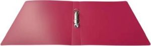 Alpha classeur &agrave; anneaux, pour ft A4, en PP, 2 anneaux de 25 mm, rose