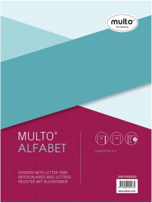 Multo intercalaires, ft A4, en PP, set A-Z
