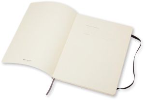 Moleskine notitieboek, ft 19 x 25 cm, gelijnd, soepele cover, 192 blad, zwart