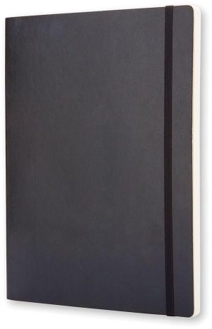 Moleskine notitieboek, ft 19 x 25 cm, effen, soepele cover, 192 blad, zwart