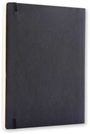 Moleskine notitieboek, ft 19 x 25 cm, effen, soepele cover, 192 blad, zwart