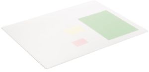 Durable schrijfonderlegger met siergroef, PP, ft  650 x 500 mm, transparant wit