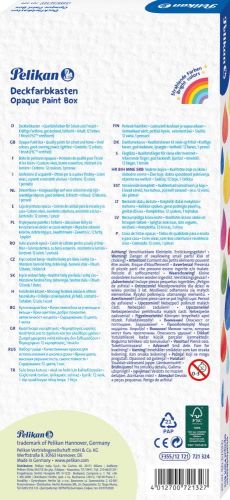 Pelikan bo&icirc;te de couleurs gouaches Paintbox, 12 godets