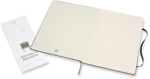 Moleskine notitieboek professional,  ft 19 x 25 cm, gelijnd, harde cover, 189 blad, zwart