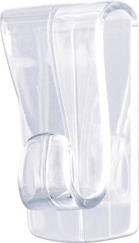 Tesa Klevende haak voor Transparant en Glas, draagvermogen 1 kg, blister van 2 stuks