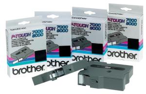 Brother P-Touch 24 mm - zwart op geel