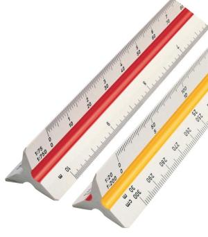 Rotring driekantige schaallat