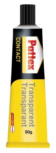 Pattex colle de contact Transparent, tube de 50 g, sous blister