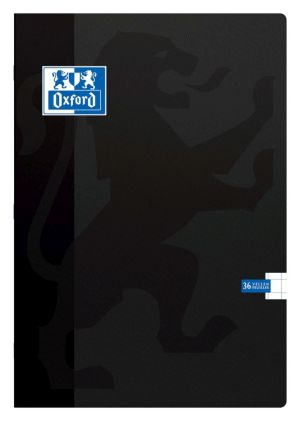 Oxford School schrift, ft A4, 72 bladzijden, geruit 10 mm, geassorteerde kleuren