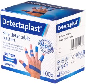 Detectaplast Elastic pansement tiss&eacute;, formats assortis, paquet de 100 pi&egrave;ces