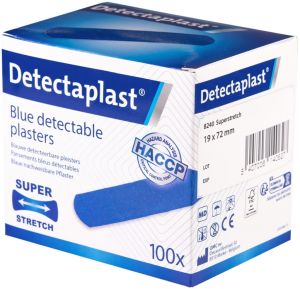Detectaplast Elastic pansement tiss&eacute;, ft 19 x 72 mm, paquet de 100 pi&egrave;ces