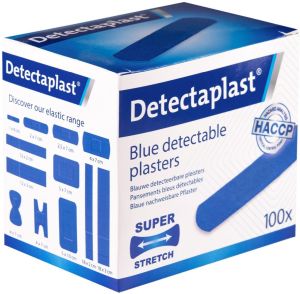 Detectaplast Elastic pansement tiss&eacute;, ft 19 x 72 mm, paquet de 100 pi&egrave;ces