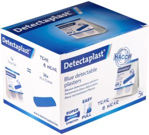 Detectaplast Tear & Wear Elastic Easy-Pull, ft 25 x 72 mm, 5 x 36 pi&egrave;ces