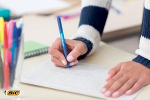 Bic stylo bille Soft Feel Clic Grip, bleu