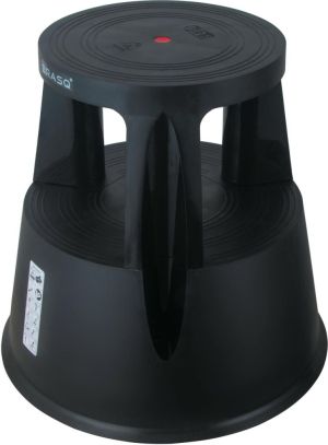 Rolkruk Comfort, uit kunststof, zwart