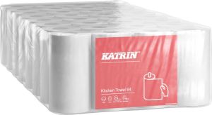 Katrin keukenpapier, 2-laags, 64 vel per rol, pak van 4 rollen