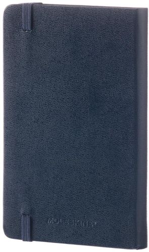 Moleskine notitieboek, ft 9 x 14 cm, gelijnd, harde cover, 192 blad, saffier