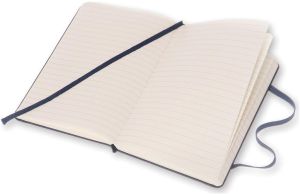 Moleskine notitieboek, ft 9 x 14 cm, gelijnd, harde cover, 192 blad, saffier