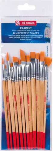 Talens Art Creation pinceaux &agrave; aquarelle polyester assorti, set de 12 pinceaux