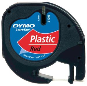 Dymo Letratag tape plastic 12 mm x4 mm, 