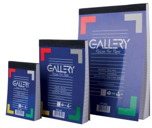 Gallery schrijfblok, ft A5, geruit 5 mm, blok van 100 vel