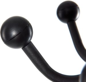 MAUL kapstok Nubis metaal, hoogte 175 cm, 20 ophanghaken met parapluhouder, zwart RAL9004