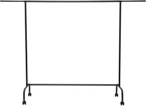 MAUL kledingrek Limbo metaal, 4 geremde wielen, hg156xbr151(220)x50cm, tot 30kg,  zwart RAL9004