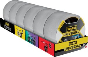 Scotch ducttape Universal, ft 48 mm x 10 m, zilver