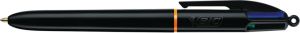 Bic 4 Colours Pro stylo bille 4 couleurs, moyen, 4 couleurs d'encre classique, corps noir