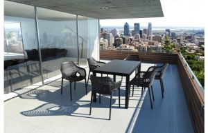 Air XL, stoel met comfortabele armleuningen, rood