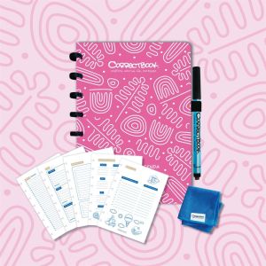 Correctbook Endless Agenda A5, uitwisbaar / herbruikbaar, Blossom Pink (roze)