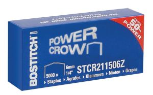 Bostitch agrafes STCR211506Z, 6 mm, pour B8R, B8HC, B8HDP, B8P, B8E, bo&icirc;te de 5.000 agrafes