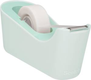 Scotch d&eacute;rouleur de ruban adh&eacute;sif, + 1 rouleaux Scotch Magic tape, menthe