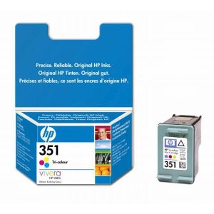 HP cartouche d'encre 351, 170 pages, OEM CB337EE, 3 couleurs