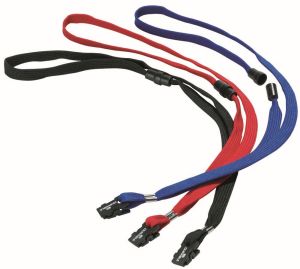 Durable badge avec bande textile noir, 10 pi&egrave;ces