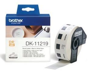 Brother DK étiquette 12mm ronde, rouleau